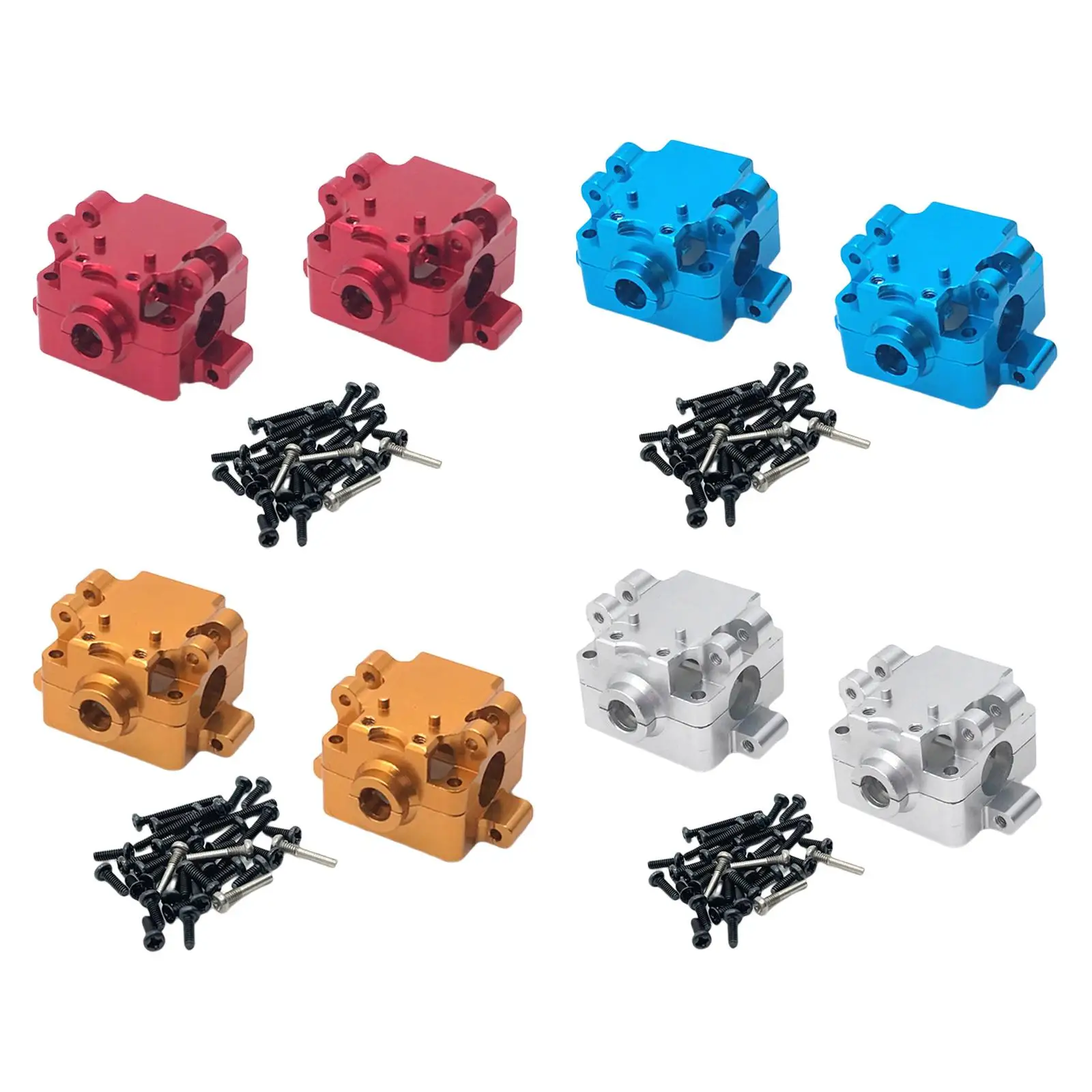 

Metal RC Gearbox CNC Processed Front and Rear RC Crawler Upgrade Transmission Case for Wltoys 1/28 K969 P929 Accessories