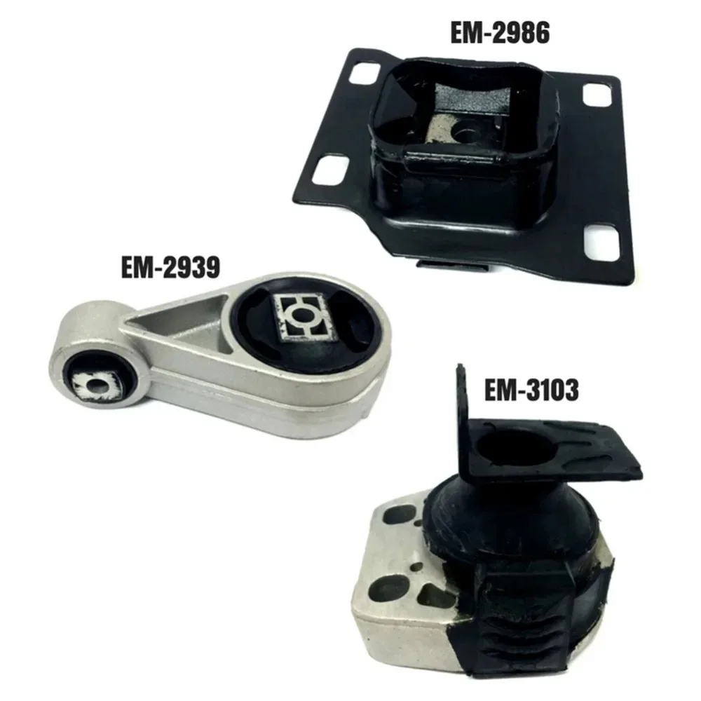 3 крепления двигателя и коробки передач EM3103 EM2939 EM2986 для Ford Focus 2005 2006 2007 2.0