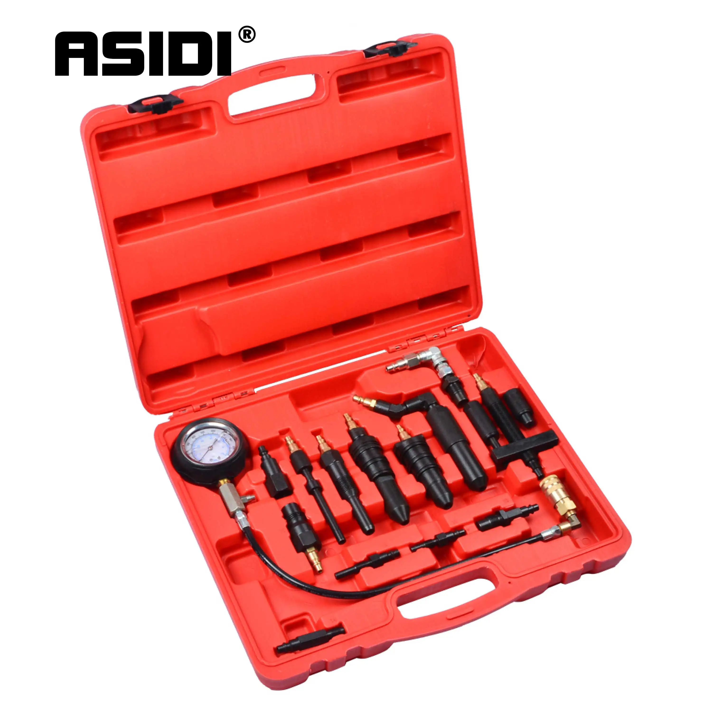 

ASIDI Diesel Engine Compression Tester Kit Fuel Injector Tester Car Tool Kit Repair Tool