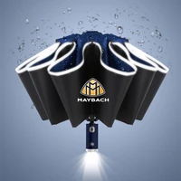 automatic led light reverse windproof umbrella for maybach e class c class s class s450 s560 s600 s680