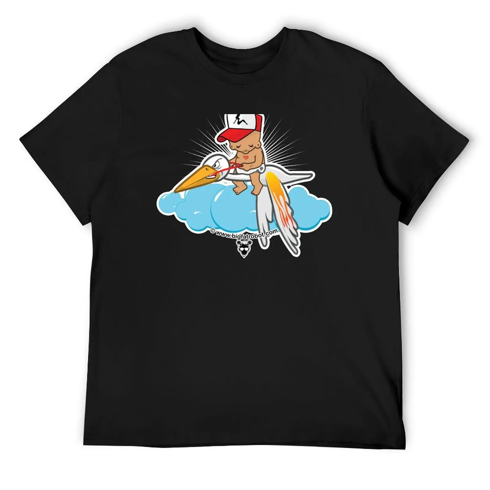 Футболка Bubs is on his way летняя одежда дизайнерские рубашки винтажная футболка с