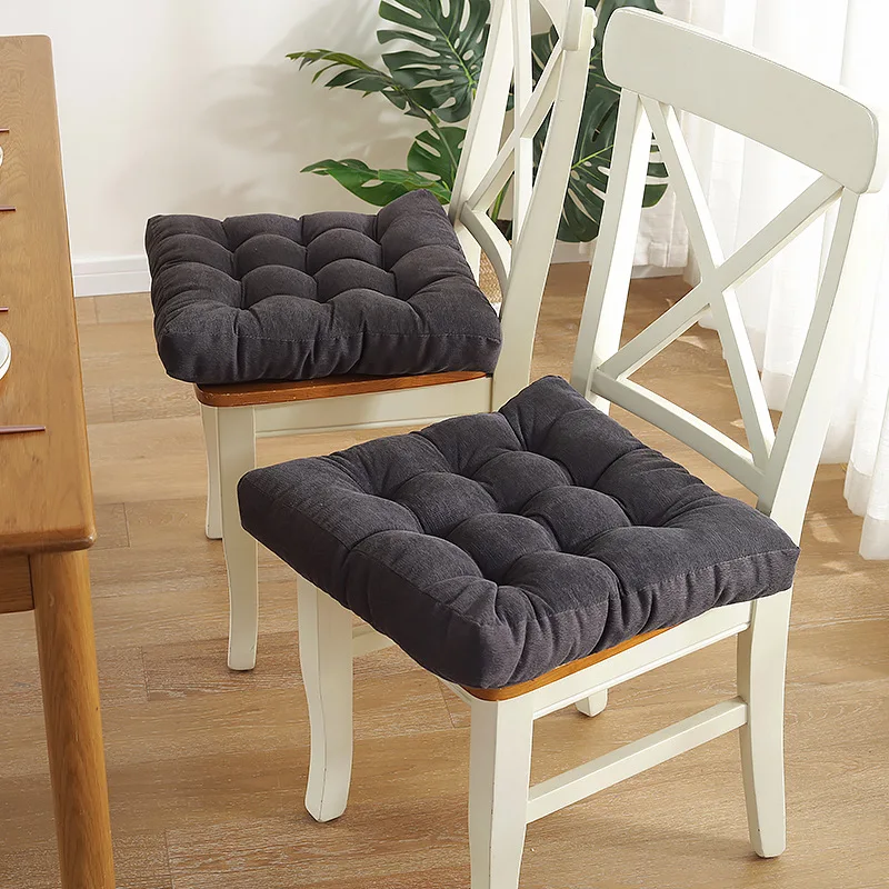 

Thick Square Velvet Seat Mat Cushion Solid Office Chair Back Sit Pad Sofa Throw Pillow Tatami Soft Mats 40x40cm/45x45cm/50x50cm