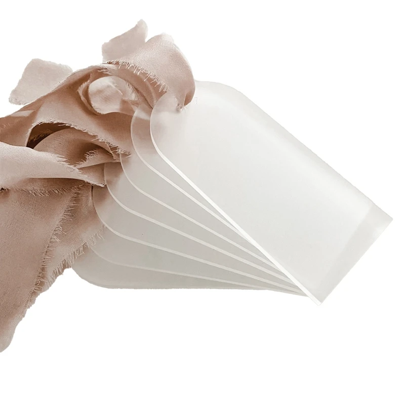 Матовая акриловая свадебная пустая карточка с прозрачной аркой подарочная бирка