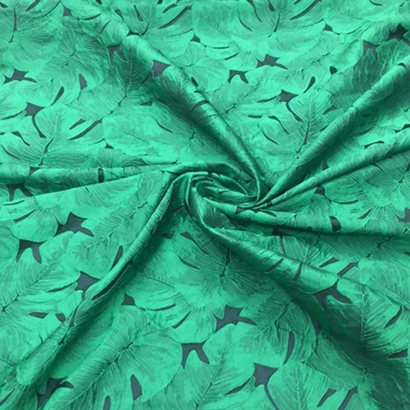 Жаккардовая ткань винтажное весенне-осеннее платье с темным узором в виде