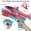 Foam Plane Launcher EPP Bubble Airplanes Glider Hand Throw Catapult Plane Toy for Kids Catapult Guns Aircraft Shooting Game Toy 2