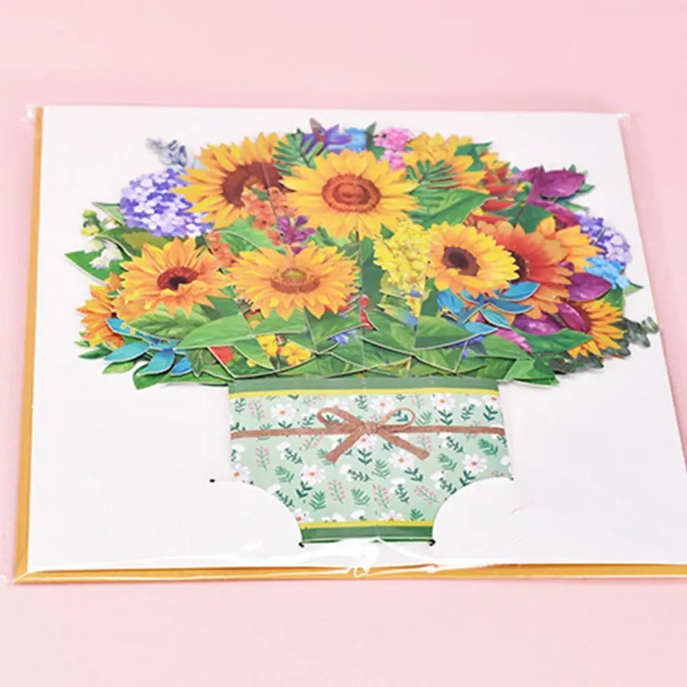 

Up Flower Card Flora 3d Greeting Card For Birthday Mothers Father's Day Graduation Wedding Anniversary Get Well Sympathy E2o9