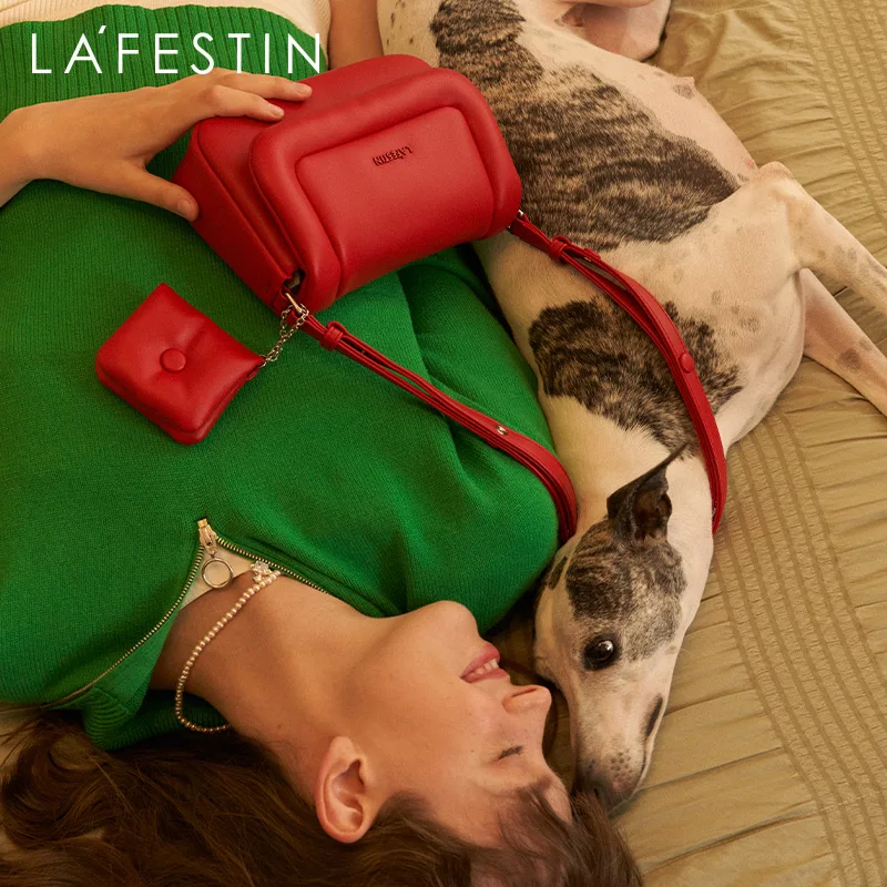 

LA FESTIN Bags 2022 new high-end all-match one-shoulder underarm bag female niche messenger cloud bag mother and child bag
