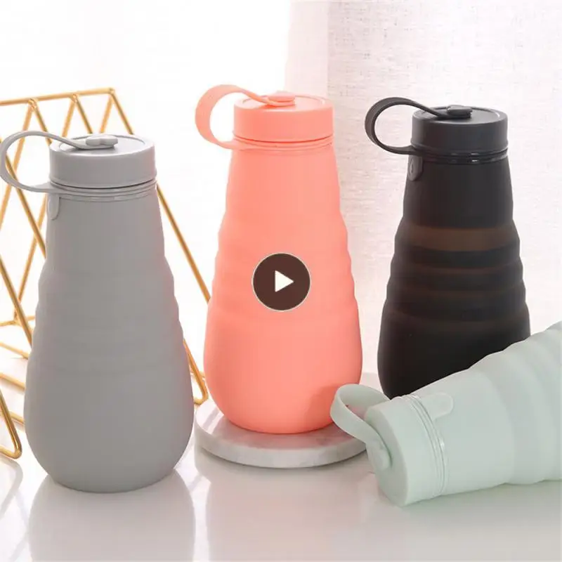 

Portable Sports Travel Cup Large Capacity Reuseable Water Bottle 500ml Leak Proof Compressible Cup High Temperature Resistance