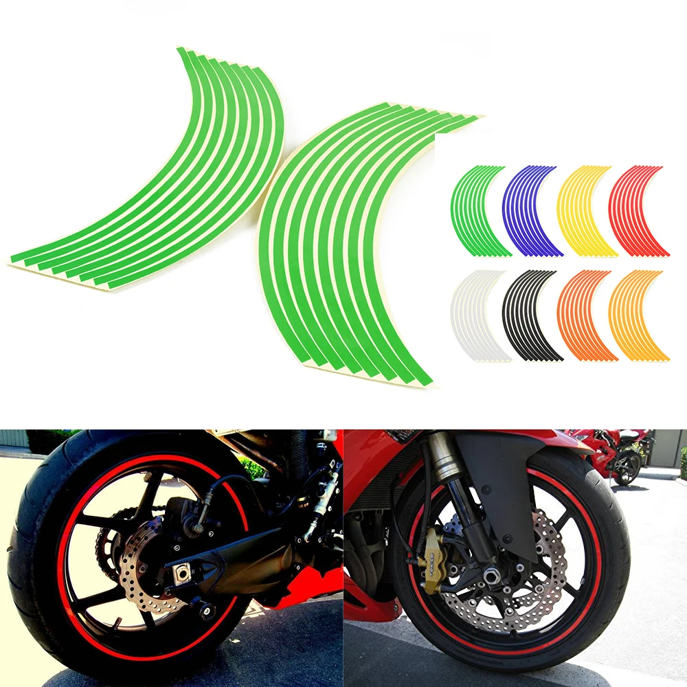 Hot Motorcycle Wheel Sticker Reflective Decals Rim Tape Car/bicycle For YAMAHA XSR/TDM 700 900 XV 950 MT01 VMAX V MAX CBR 600 RR