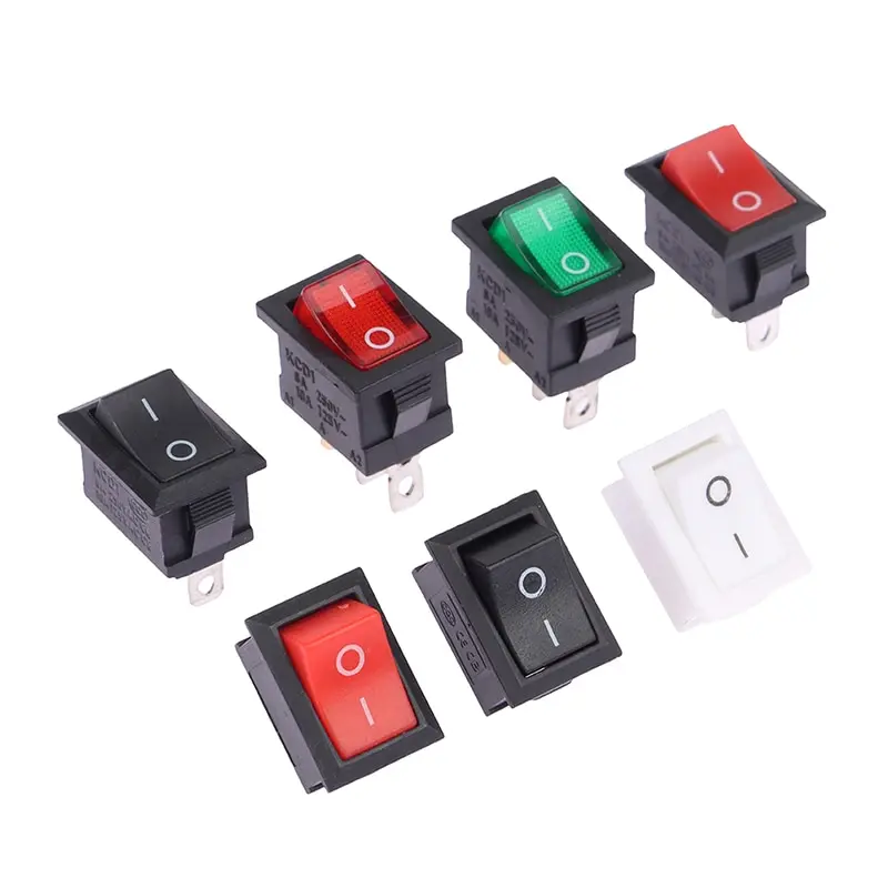 

5pcs 15*21MM Push Button Switch ON-OFF 2 Position Power Switch KCD1 2/3Pin Boat Rocker Switch
