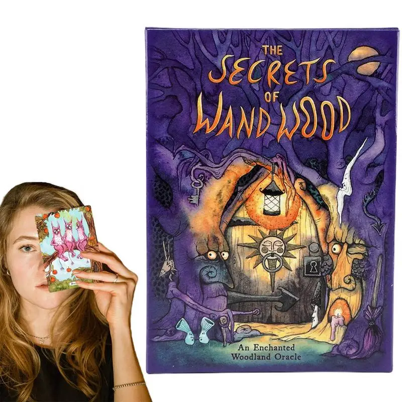 

The Secrets Of Wand Wood Oracle For Beginners Mysterious Divination Tarot Card For Family Party Board Game English Playing Cards