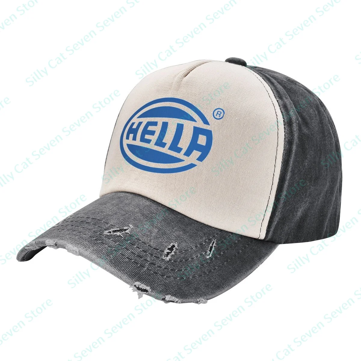 

Multiple Colour Hellas Vintag Denim color contrast Baseball Cap Peaked Cap Adjustable Unisex Dad Hat Shade Sport Baseball Hats
