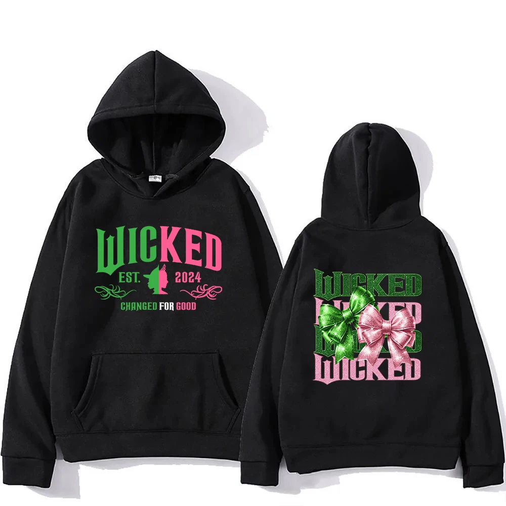 Wicked Change for Good Fantasy Movie Graphic Hoodie 2024 Men/women Hoodies Harajuku Aesthetic Winter Fleece Pullover Sweatshirt