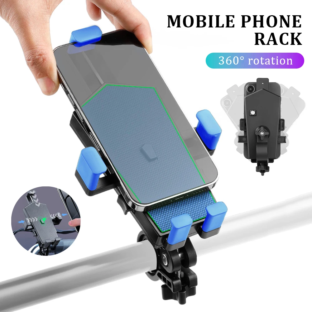 

360° Rotation Bike Phone Holder Mobile Cellphone Bracket Handlebar/Rearview Mirror Mount Motorcycle Bicycle Phone Support Stand