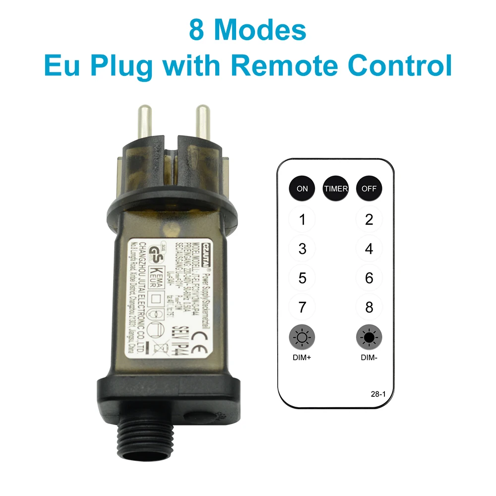 

8 Modes Remote Control EU PLUGS US PLUGS UK PLUGS AU PLUGS for Fairy Icicle String Light