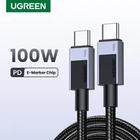 UGREEN USB C to USB Type C 100 Вт Быстрая зарядка для Macbook iPhone 15 Samsung Galaxy S2 Xiaomi PD Быстрая зарядка 100 Вт 5 А Быстрая USB C
