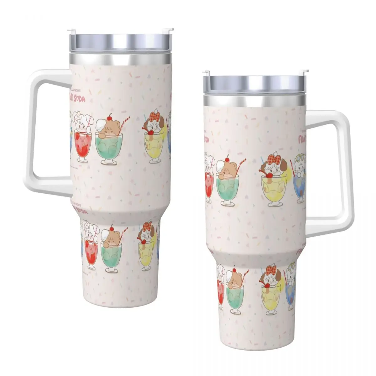 Тумблер Mikko из нержавеющей стали дорожная термокружка с соломинкой и крышкой