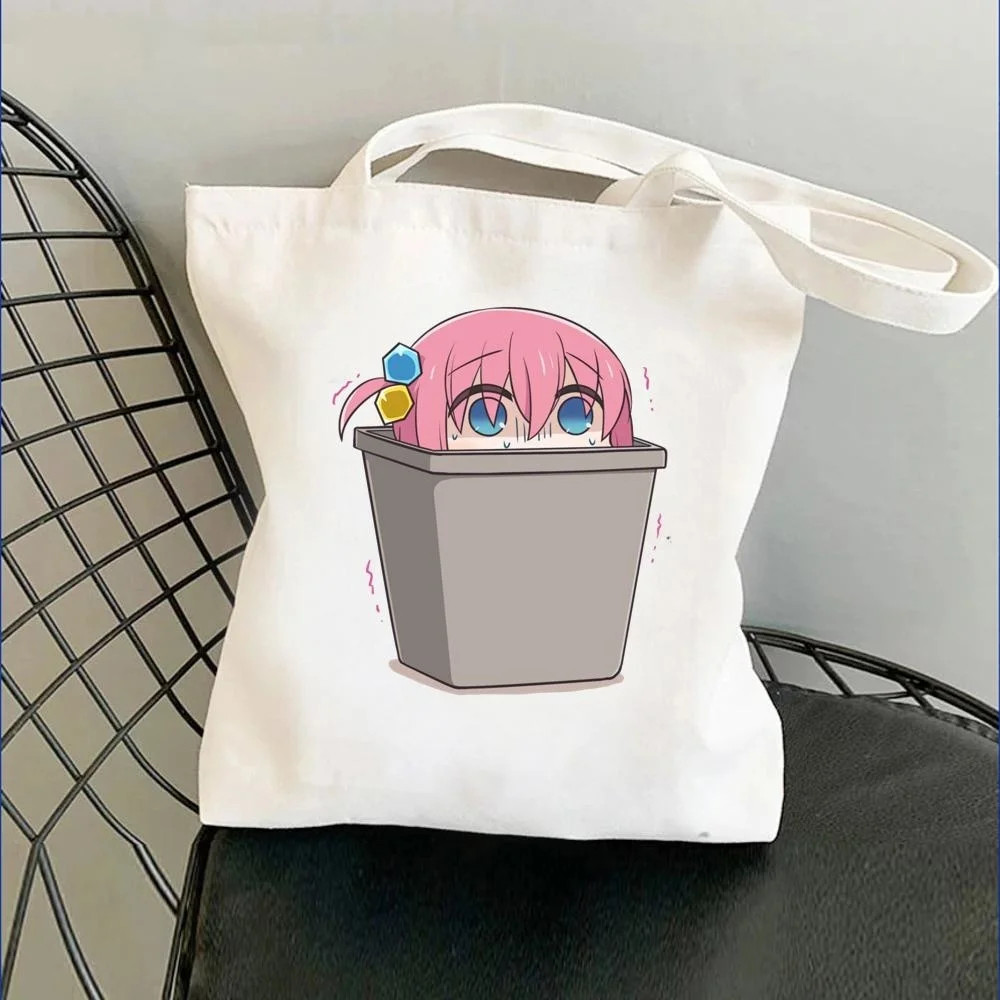 

Bocchi the Rock сумка для покупок, хлопковая эко-сумка, многоразовые сумки для покупок