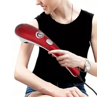 electric body massager variable speed infrared handheld full body massage hammer relaxation device abs with 6 massage head 220v