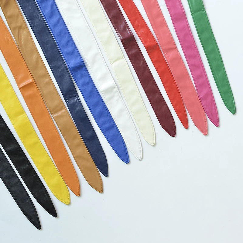 

European And American New Autumn And Winter Wide Belts Ladies Fashion All-match Decorative Streamers Bow Tie Belts Waist Girdle