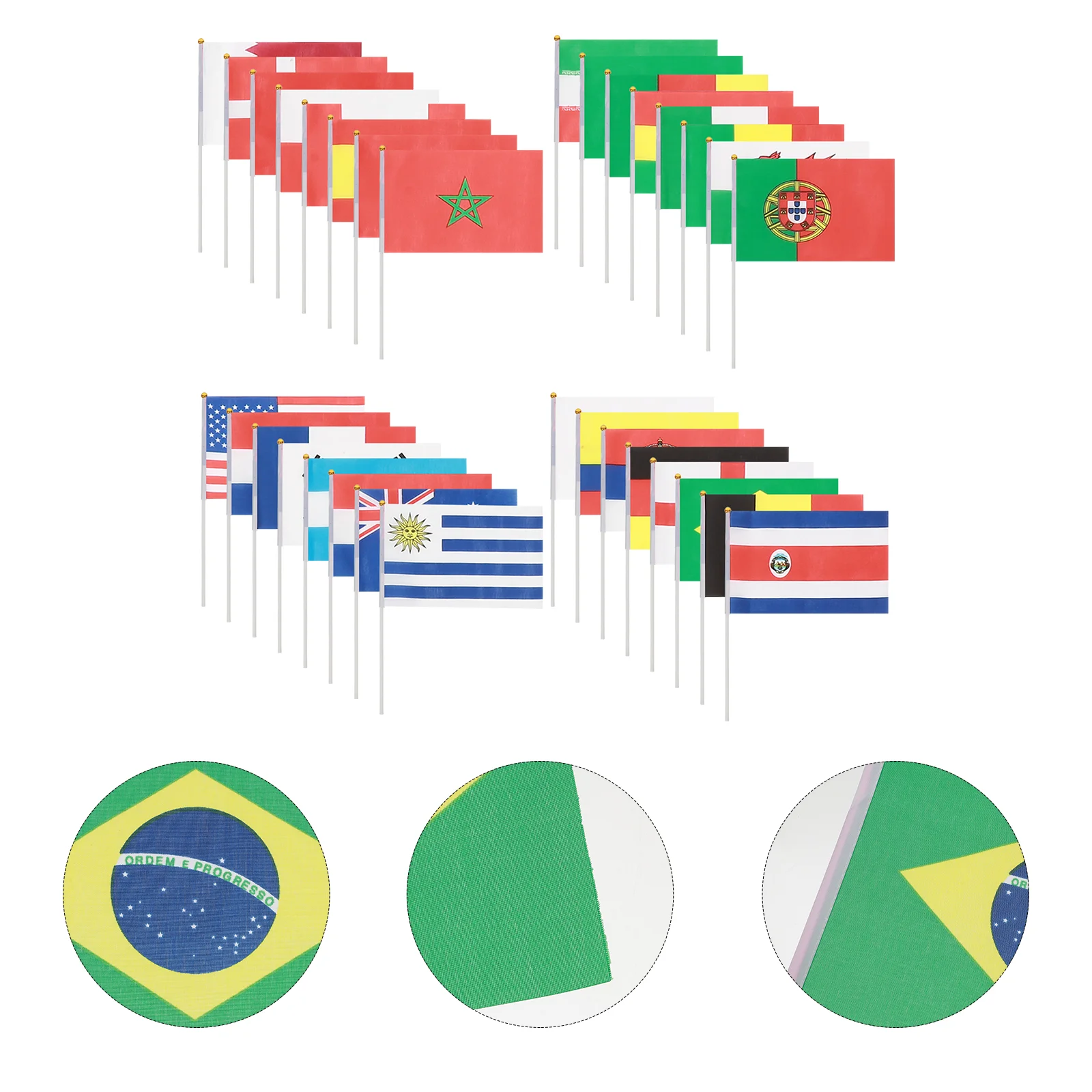 

Flags Flag Stick World Hand Country Held Mini National Cup Football European International Bunting Sticks Toothpick Countries