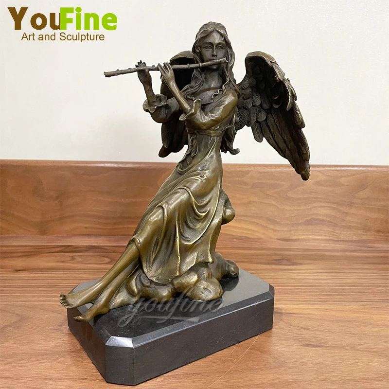 

Статуя с бронзовым углом, статуэтка с бронзовым углом, литье, статуэтка ангела, художественные поделки для домашнего декора, орнамент, подар...