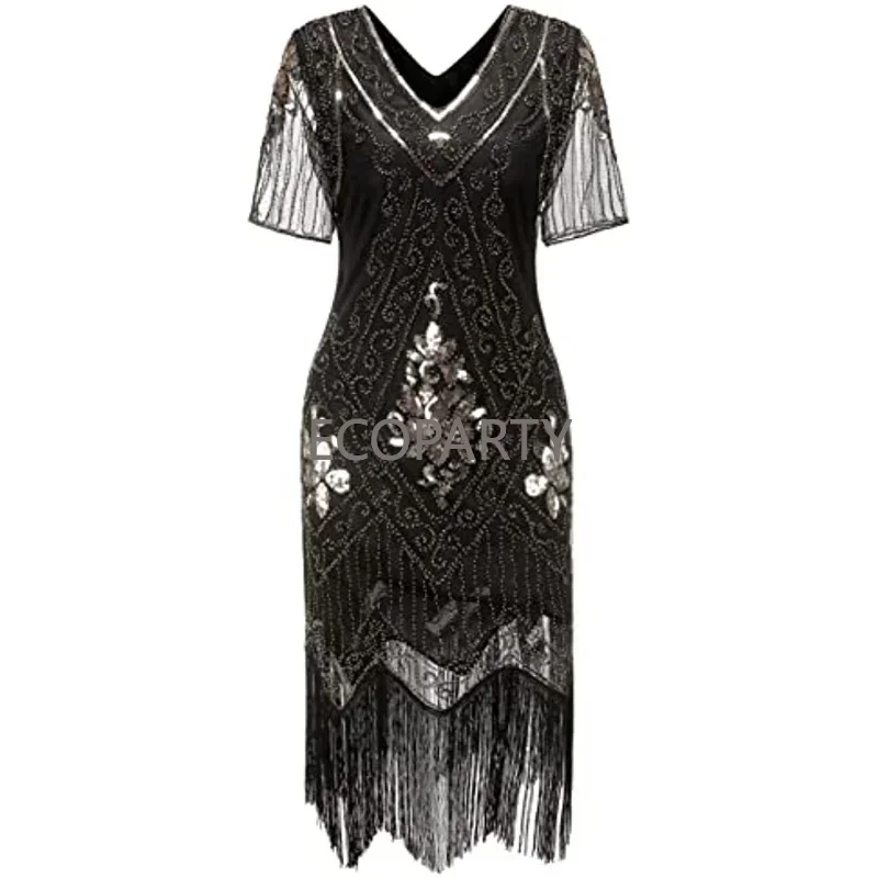 Новинка 2023 года весеннее платье 1920-х годов вечернее в стиле Великий Гэтсби