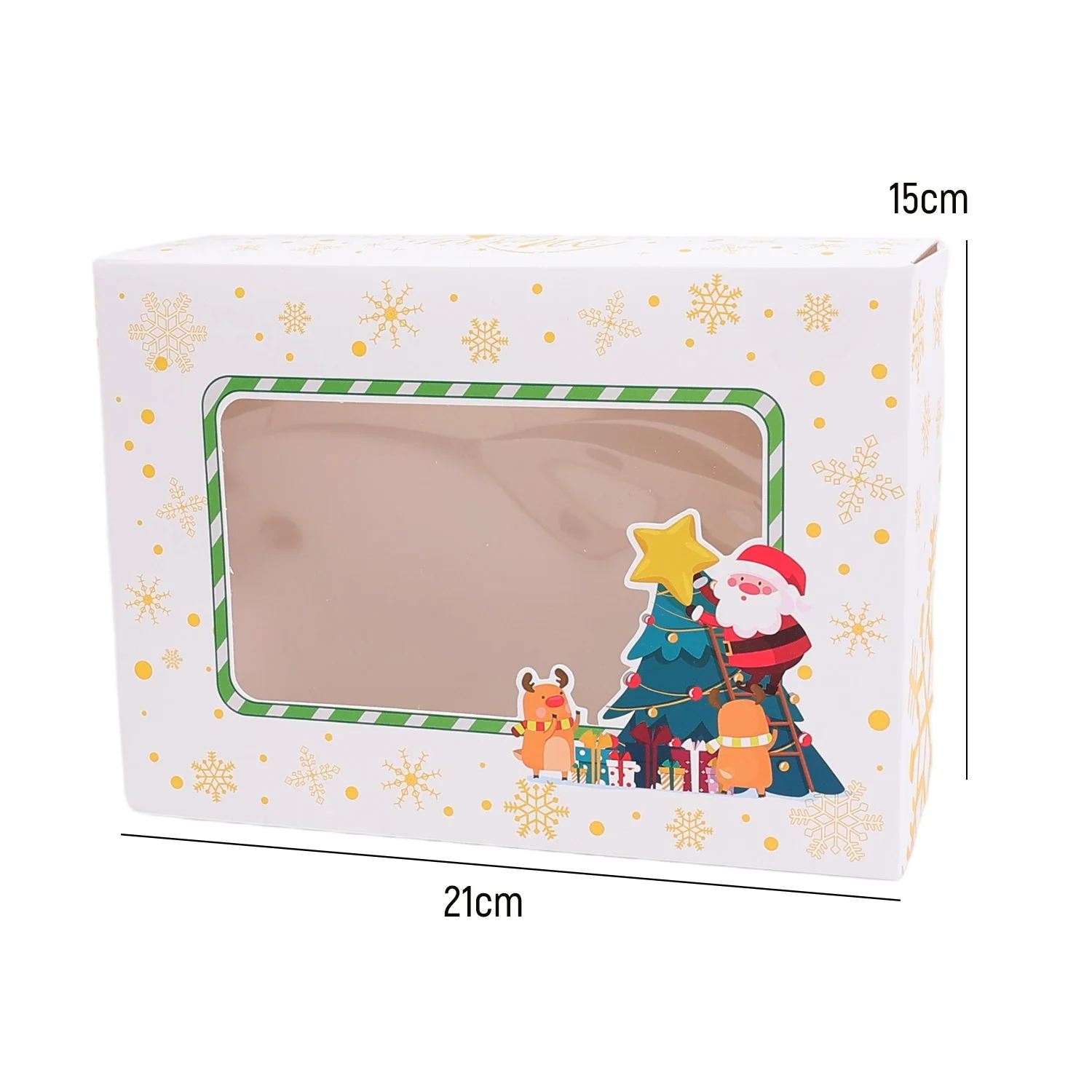 Рождественские подарочные коробки из крафтовой бумаги