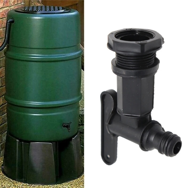 

Water Butt Tap Garden Hose Pipe Barrel Plastic Adaptor Water Butt Tap Beer Home Rain Brew Faucet Connector Replacement