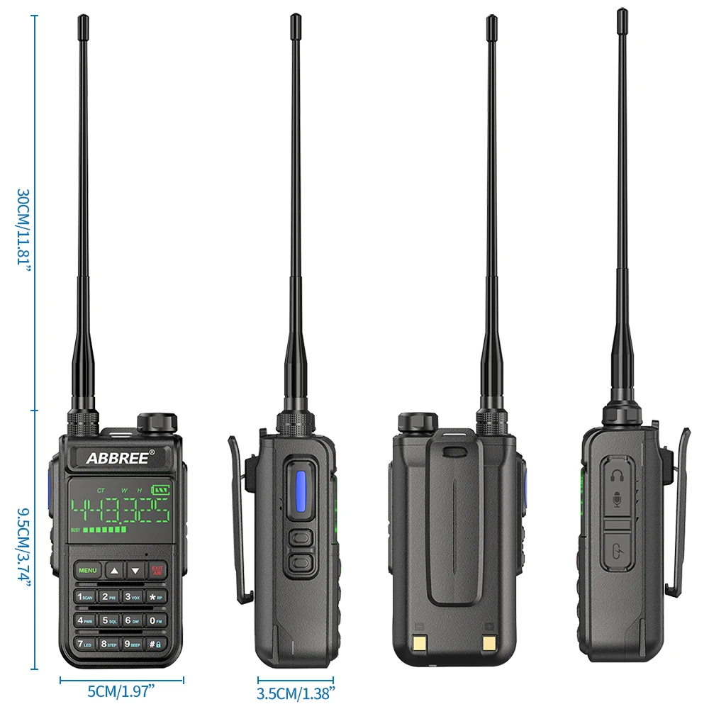 2 шт. Любительская Беспроводная рация с полным диапазоном UHF VHF Ham |