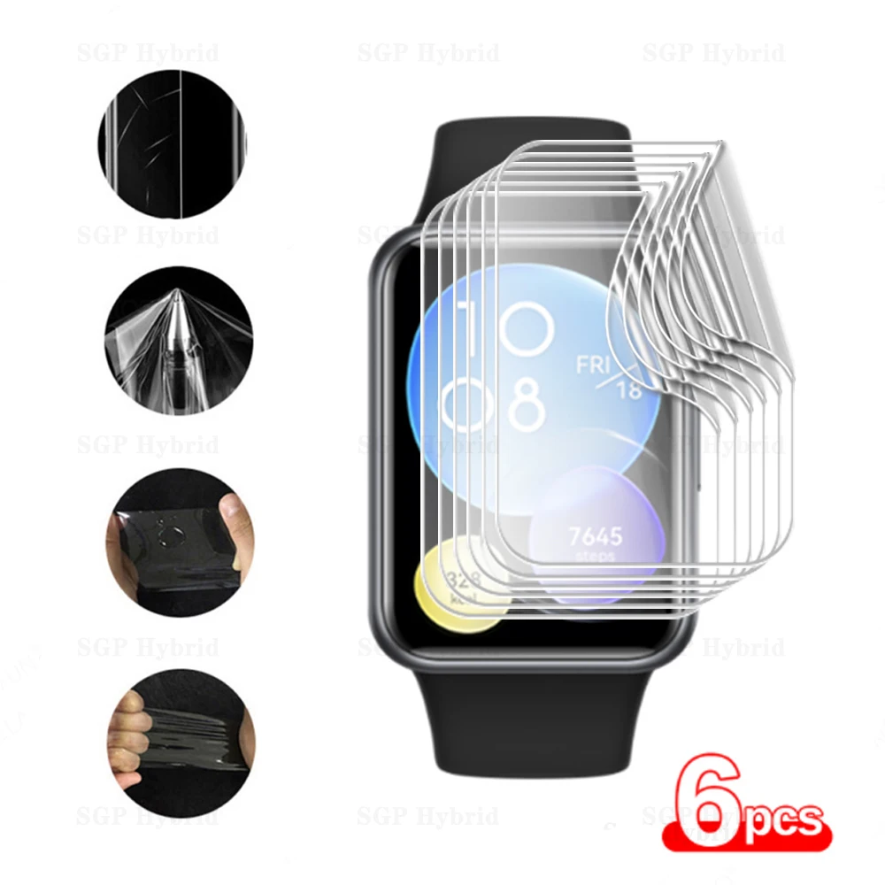 

6 шт., мягкая Гидрогелевая пленка для Redmi Smart Band Pro