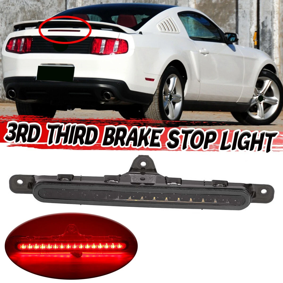 Третья Тормозная лампа для автомобиля задняя замена дымчатого объектива задний