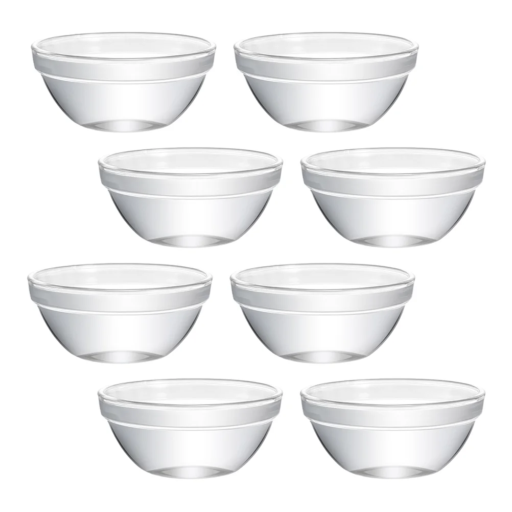 

Bowls Glass Bowl Pudding Dessert Serving Container Jelly Small Dishes Clear Prepmini Salad Dish Ramekins Mixing Cups Candy Snack