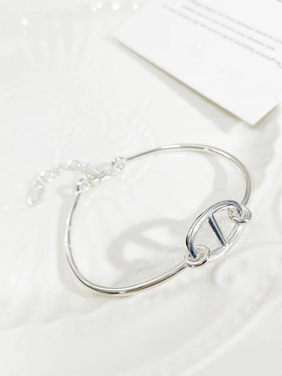 Высококачественный браслет Овен со свиным носом стерлинговое серебро S925