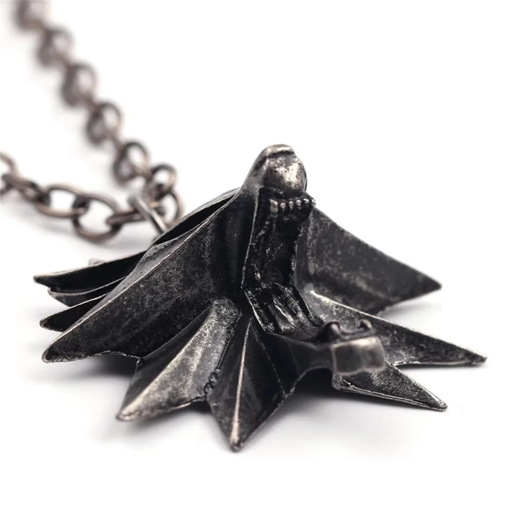 Хип-хоп готический ведьмак 3 кулон с головой волка ожерелье индивидуальные