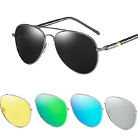 luxury pilot sunglasses for men women driving outing polarized sun glasses retro unisex retro uv400 anti glare shades eyeglasses