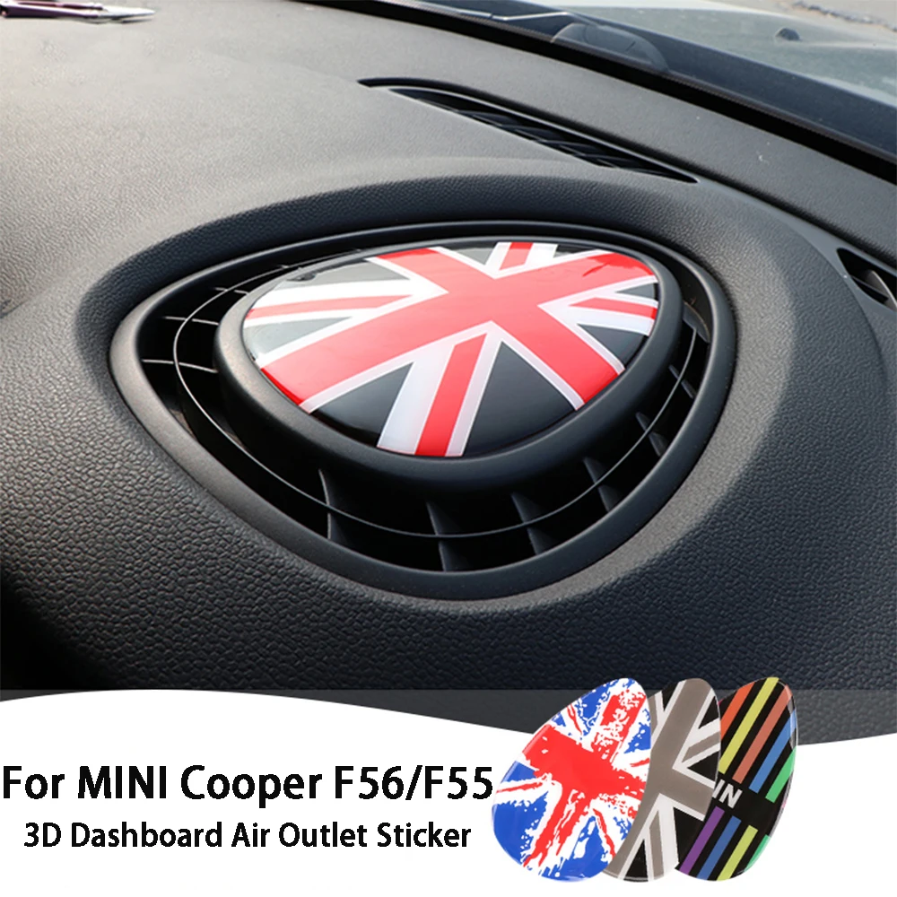 

Автомобильная приборная панель Air наклейка на розетку Стайлинг для MINI Cooper F56 F55 F54 3D Декоративные наклейки для интерьера автомобиля аксессуары