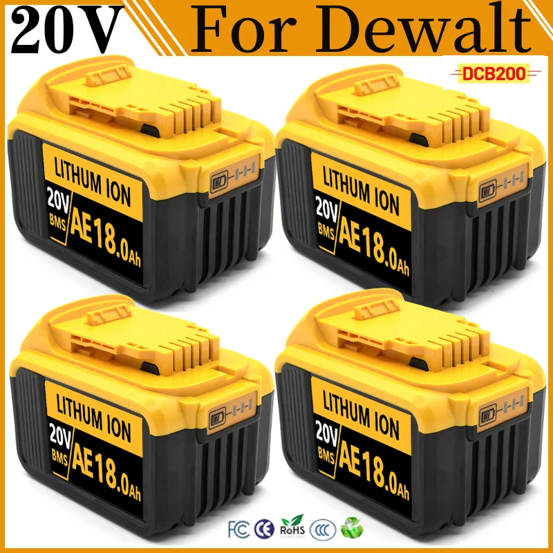 Новый 100% оригинальный аккумулятор 12000 мАч 20 В для электроинструмента Dewalt DCB206 18 0