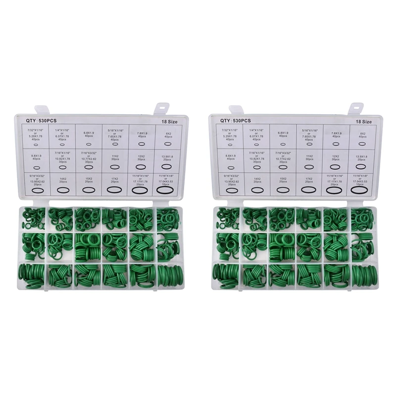 

1060Pcs Car R134A Car O-Ring Repair Automotive Air Conditioning Repair Rubber Sealant Box Set