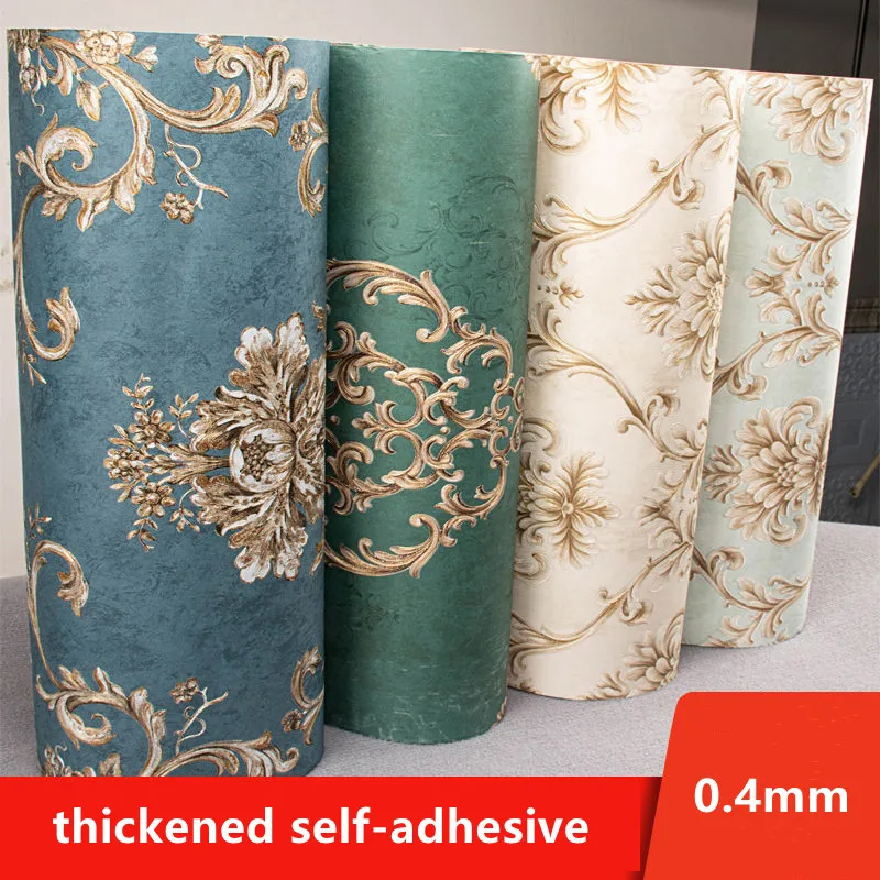 

Thickened European-style Wall Stickers 3d Living Room Self-adhesive Home Decor Non-woven Wallpapers Bedroom Background Wallpaper