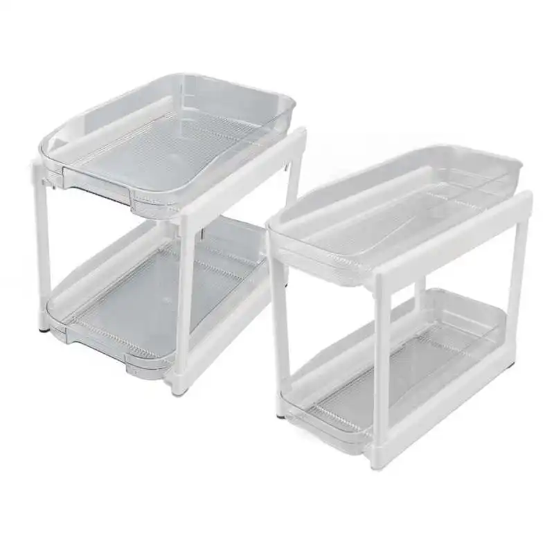 

Under Sink Organizers and Storage 2 Tier Storage Under Cabinet Stable Construction for Office Countertop for Bedroom