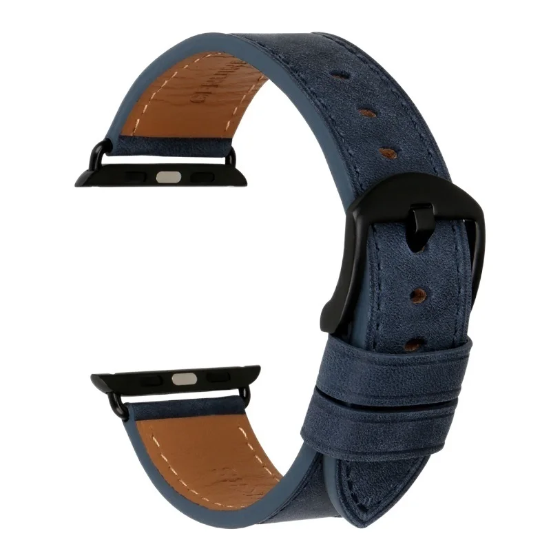 

High Quality Leather Watch Strap For Apple Watch Band 42mm 38mm / 44mm 40mm Series 4/3/2/1 All Models IWatch Watchband