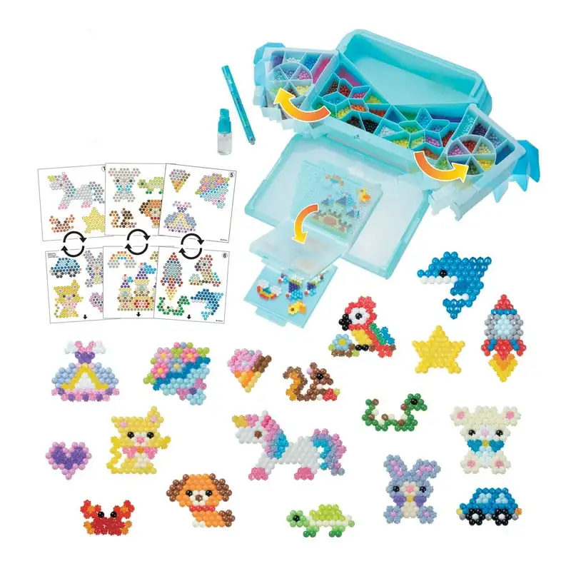 

Factory Complete Arts & Crafts Bead Kit for Children - over 1,500 beads and deluxe bead storage case