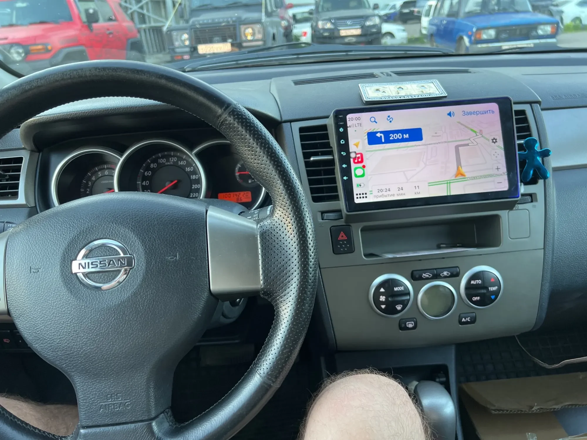 9-дюймовая 2-диночная рамка для автомобильного радиоприемника Nissan Tiida Latio 2005-2010