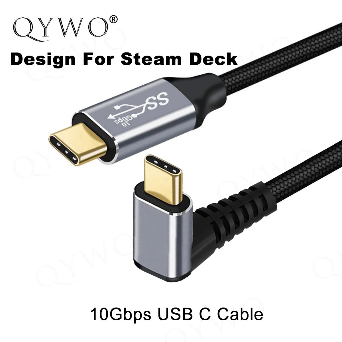 

Кабель USB Type-C под углом 90 градусов вверх, USB 100, 10 Гбит/с