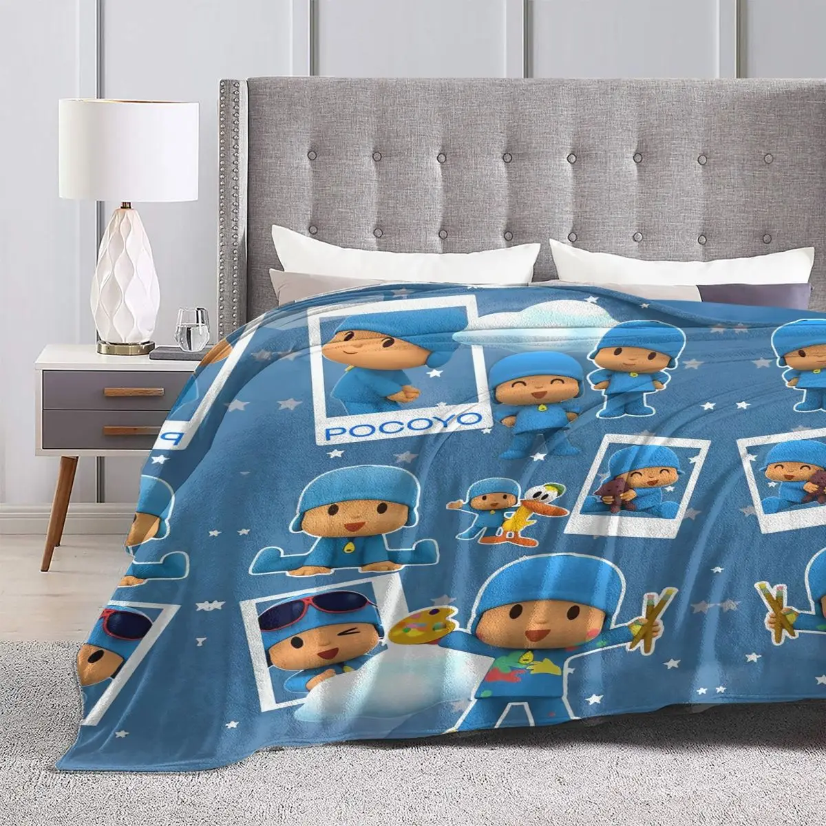 P-POCOYO Elly Pato Fred Lula Sleepy Bird (2) Одеяло Качественное теплое мягкое одеяло Весенний