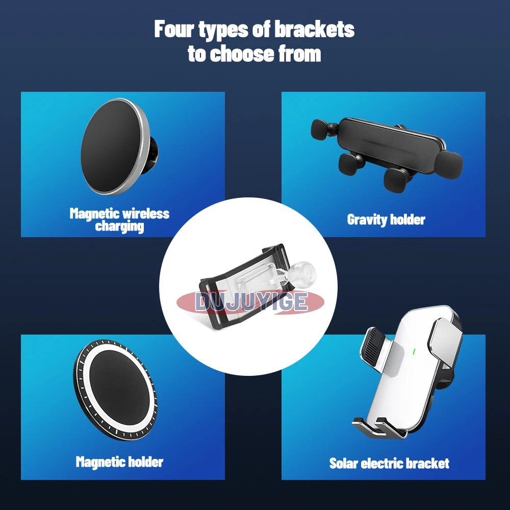 Гравитационный магнитный держатель для телефона с беспроводной зарядкой на