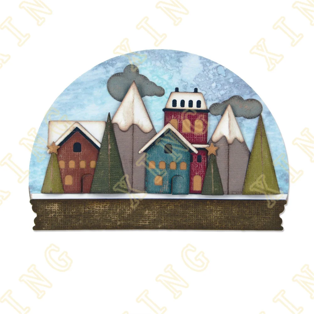 

Christmas Snowglobe Cutting Card Die Scrapbooking New Arrival 2022 Metal Cutting Dies Christmas Craft Making Stencil for Deco