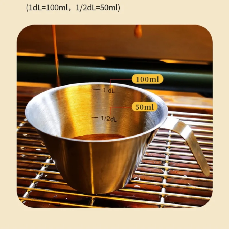 Мерная чашка для эспрессо 30/90 мл из нержавеющей стали