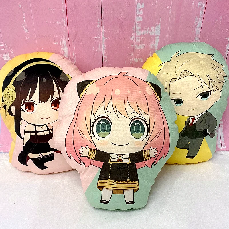 

Spy X Family Throw Pillow Stuffed Anime Plush Toy Anya Yor Twilight Loid Back Cushion Double-sided Printing Home Decor Xmas Gift